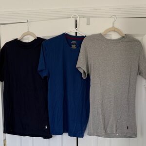 New Polo by Ralph Lauren Men's T-Shirt Pack - Black, Blue, and Gray